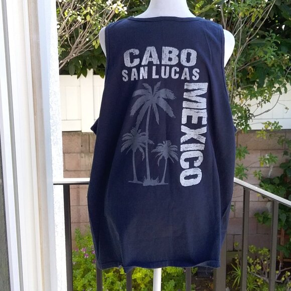 Cabo San Lucas Mexico Men's Tank Top XL Graphic T-Shirt 100% Cotton Distressed - Picture 5 of 5